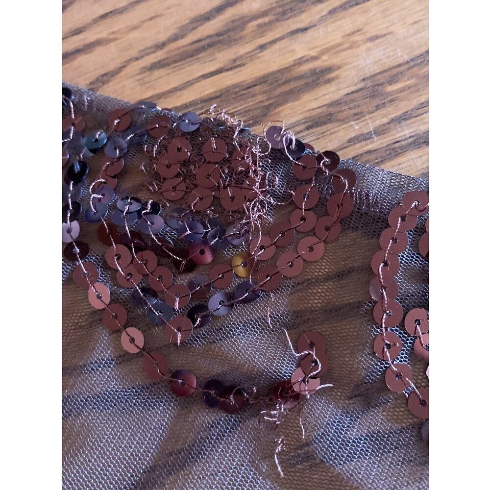 Mantilla Veil Chalina Wrap Sequin Brown - Picture 6 of 8
